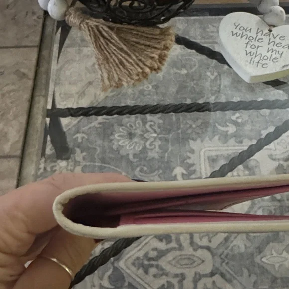 Coach Beige and Pink Passport Cover - Picture 7 of 9